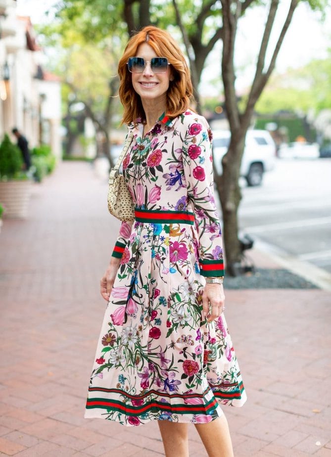 Floral gucci dress on sale